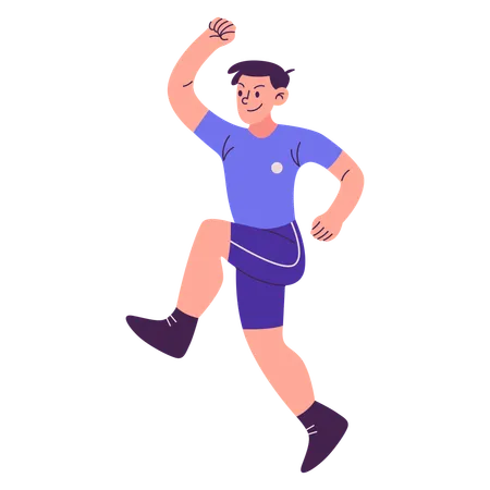 Running boy  Illustration