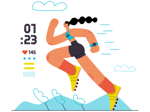 Running Calorie Burn  Illustration