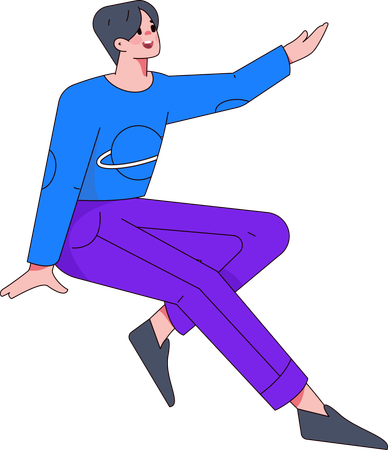 Running coach guides students for marathon  Illustration