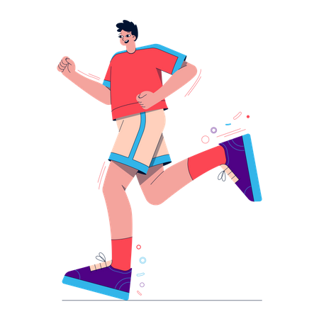 Running Guy Illustration
