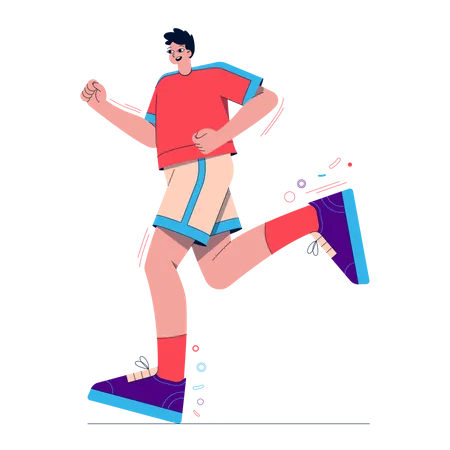 Running Guy  Illustration