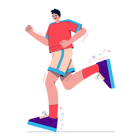 Running Guy  Illustration