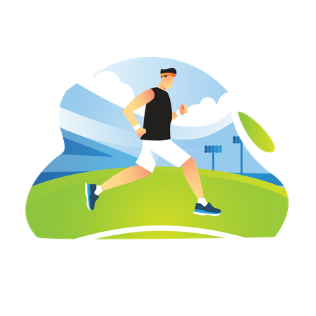 Running  Illustration