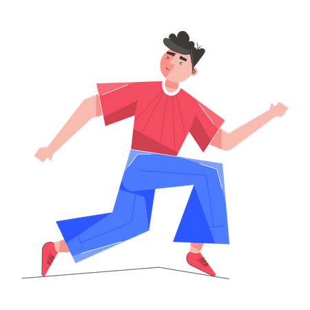 Running Person  Illustration