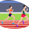 running race illustration svg