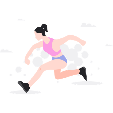 Running race Illustration