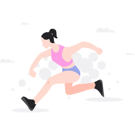 Running race Illustration