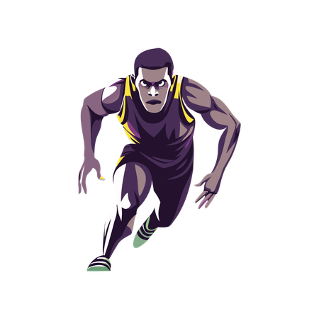 Running Race  Illustration