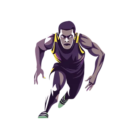 Running Race  Illustration