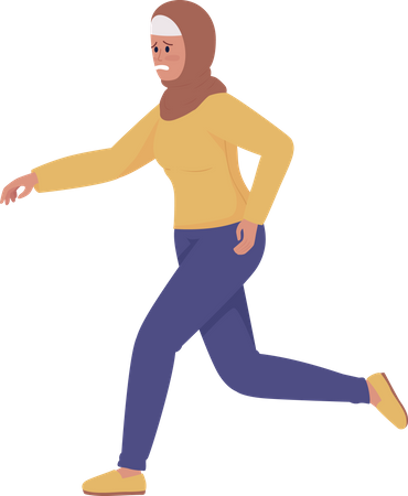 Running woman Illustration