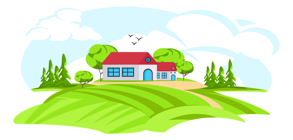 Rural Area  Illustration