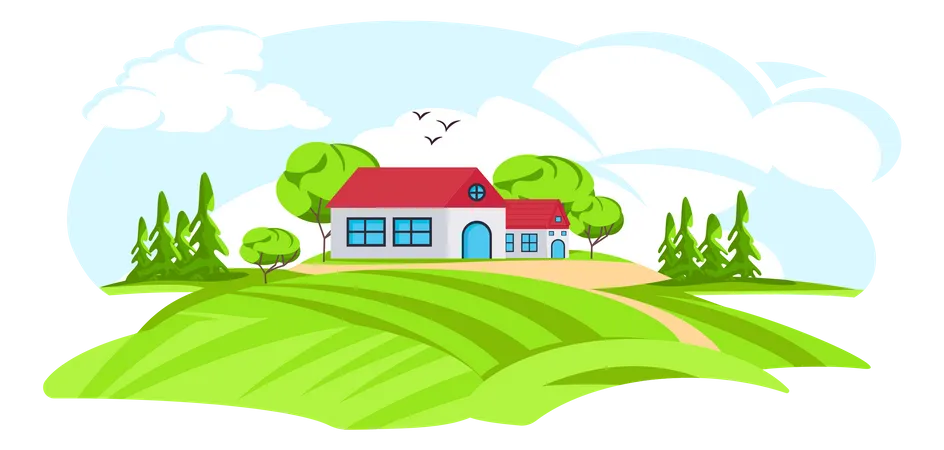 Rural Area  Illustration