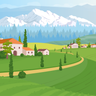 rural illustration free download