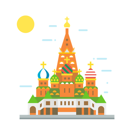 Russian Building Illustration