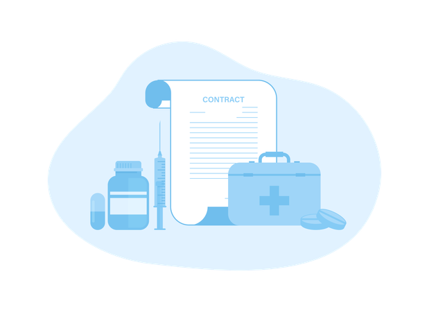 RX prescription and drugs  Illustration