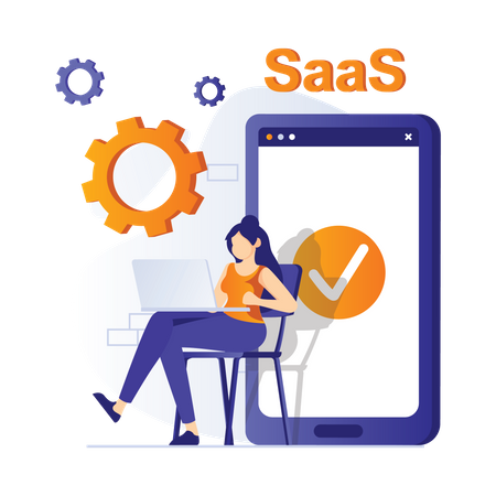 Saas App  Illustration