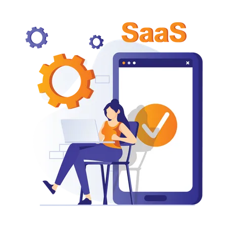 Saas App  Illustration