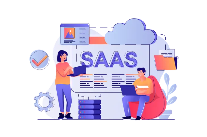 SaaS  Illustration