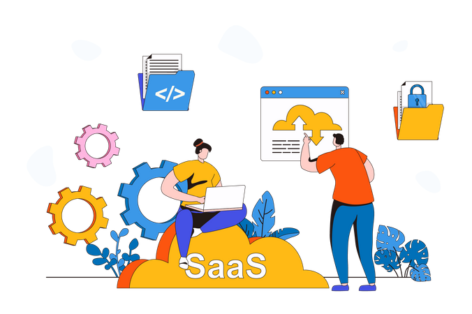 SaaS  Illustration