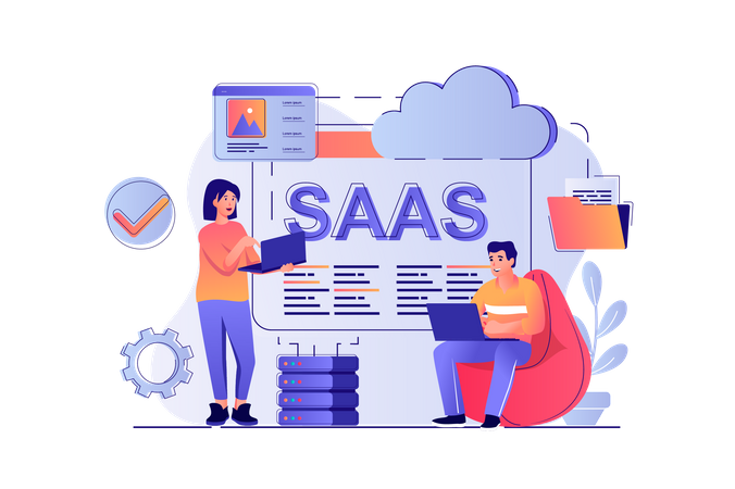 SaaS  Illustration
