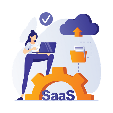 Saas tech  Illustration