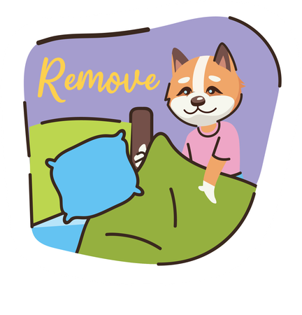 Sábana de limpieza para gatos  Ilustración