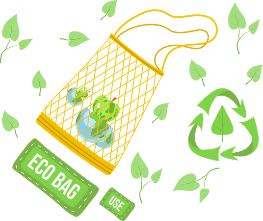 Sac écologique  Illustration