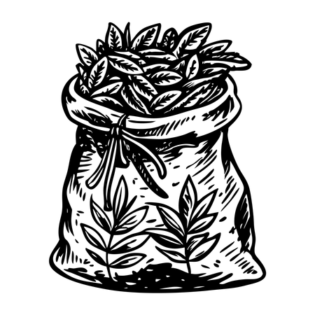 Saco de ervas  Ilustração