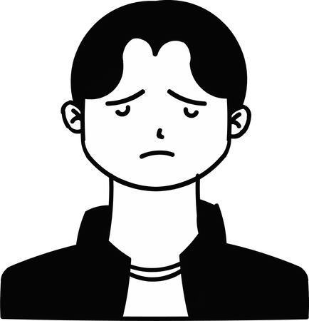 Sad Boy  Illustration