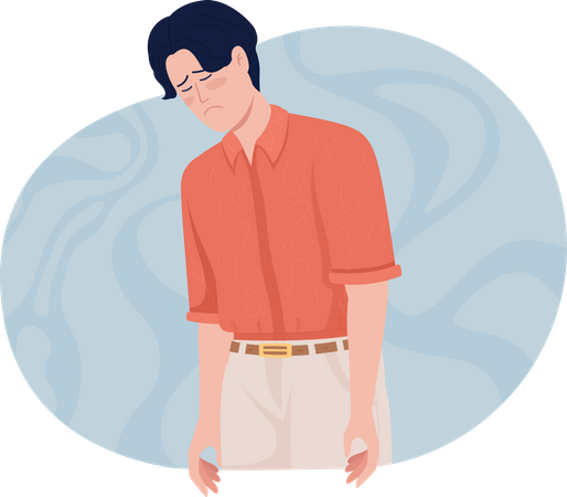 Sad Man  Illustration