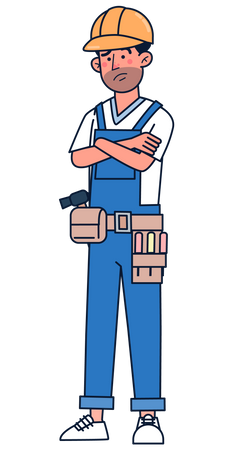 Sad Repairman  Illustration