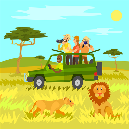 Safari-Tour  Illustration