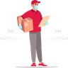 delivery boy with mask png