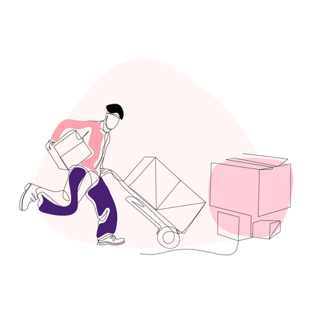 Safe delivery services  Illustration