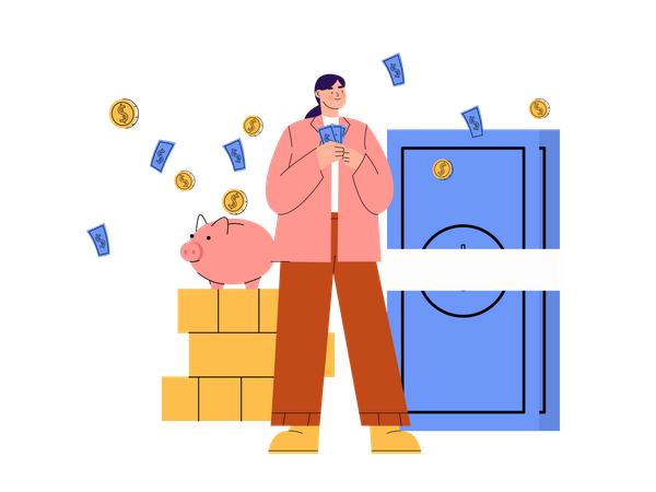 Safe deposit Box  Illustration