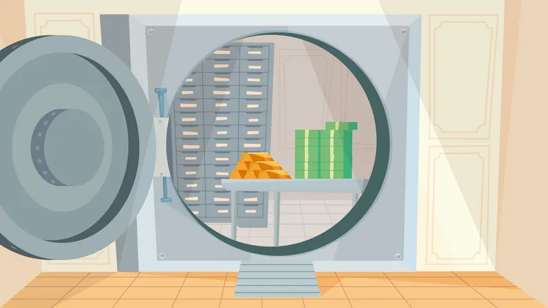 Safe Deposit Vault  Illustration