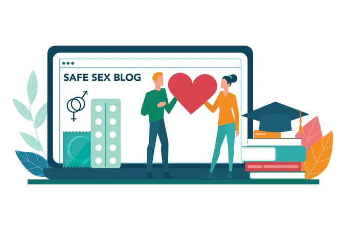 Safe Sex Blog  Illustration