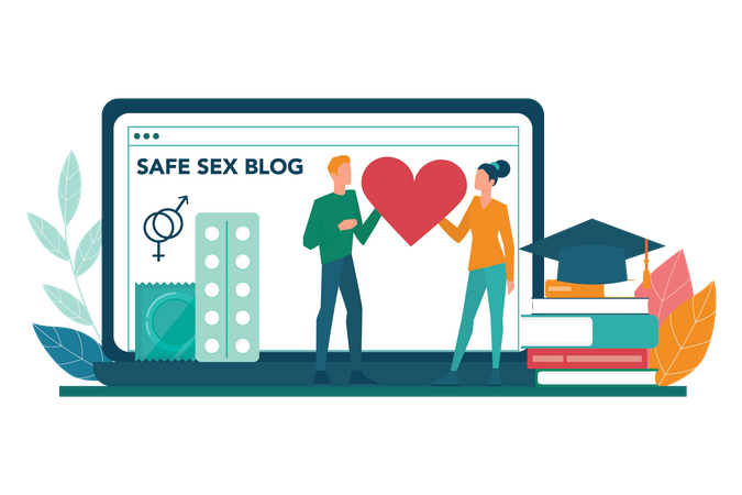 Blog zu Safer Sex  Illustration