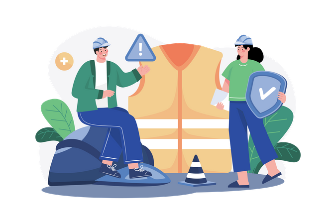 Safety engineer  Illustration