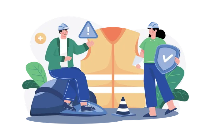 Safety engineer  Illustration