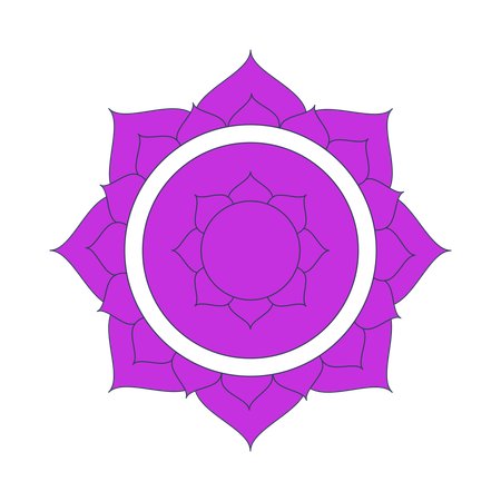 Symbole du chakra couronne de Sahasrara  Illustration
