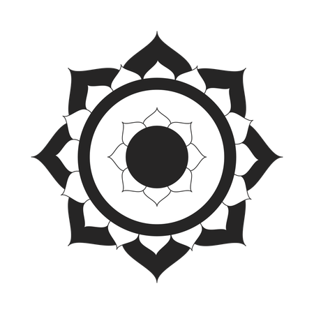 Symbole du chakra couronne de Sahasrara  Illustration