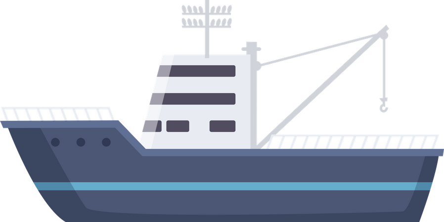 Sailboat Ship  Illustration