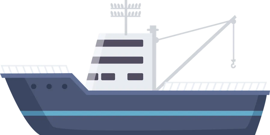 Sailboat Ship  Illustration