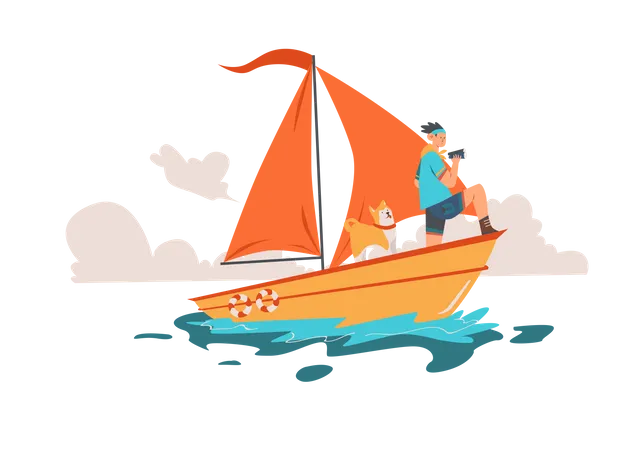 Sailing  Illustration