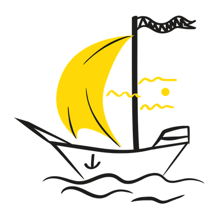 Sailing boat Illustration