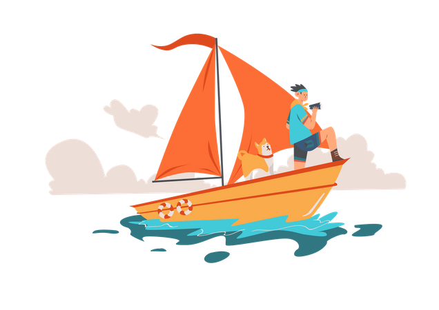 Sailing  Illustration