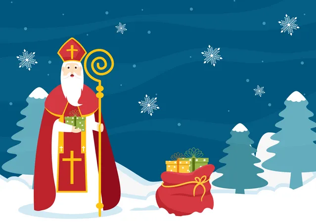 Saint Nicholas Day Illustration