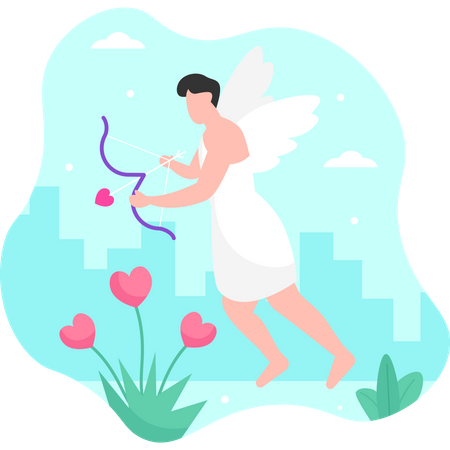 Saint Valentin Cupidon  Illustration