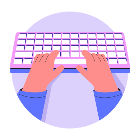 Saisie au clavier  Illustration